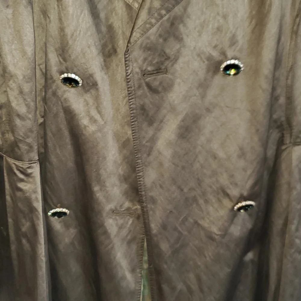 Jacket green midi
